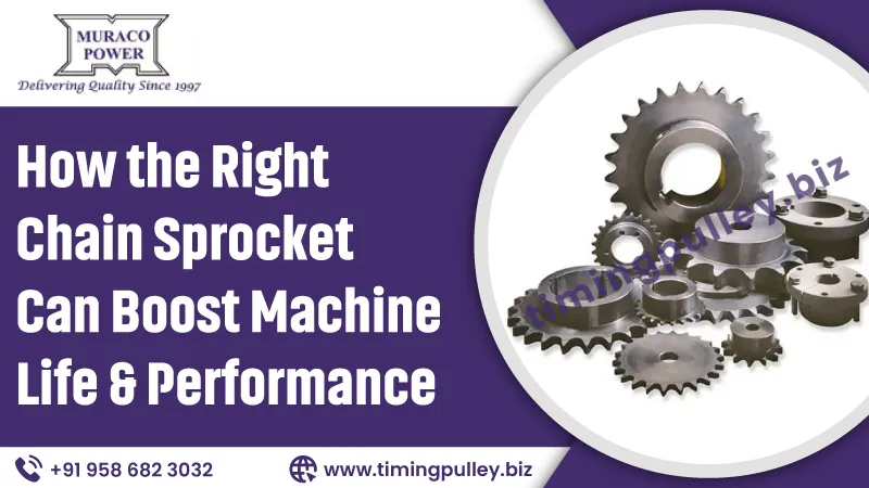 How the Right Chain Sprocket Can Boost Machine Life & Performance